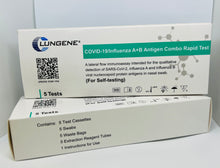 Load image into Gallery viewer, Clungene COVID-19 &amp; Influenza A+B Rapid Antigen Test (RAT) 5 Pack